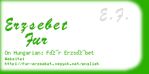 erzsebet fur business card